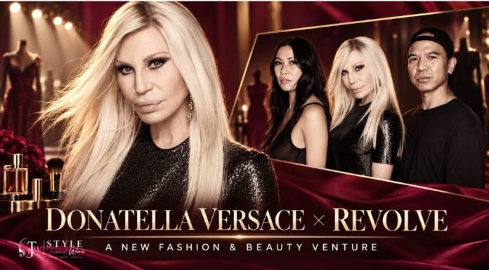 Donatella Versace launch new fashion brand with Revolve Donatella Versace and Revolve unveil beauty venture -styletrendwire (849 x 481 px)